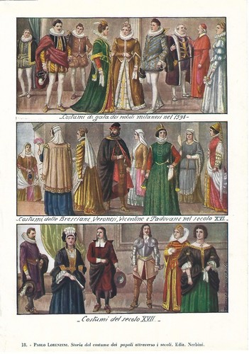 Stampa antica costumi - del, xvi