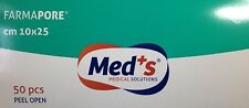50 CEROTTI ADESIVI TNT TRASPIRANTE 10x25 MEDICAZIONI STERILI CEROTTI FARMAPORE