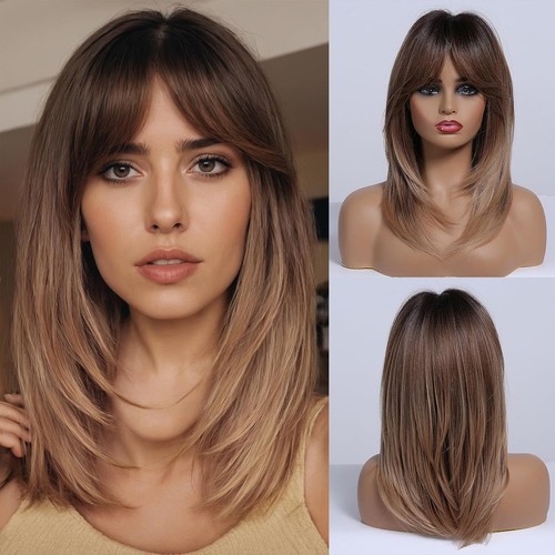Parrucca ombre marrone con - ombre,