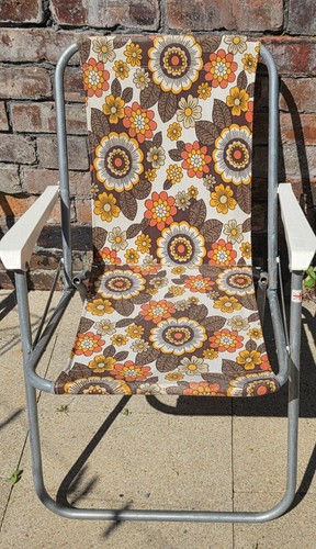 Sedia reclinabile vintage anni