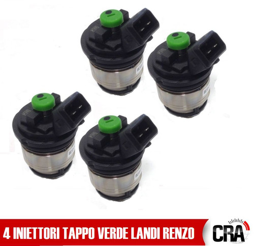 Quattro iniettori tappo verde - iniettori,