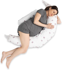 Cuscino Gravidanza per Dormire XXL 2 in 1 Sfoderabile - Cuscino Allattamento Ipo