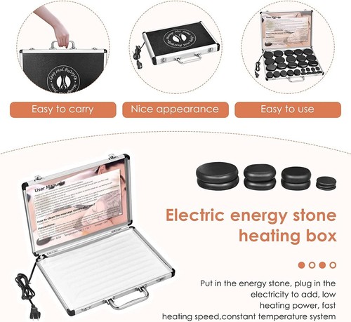 Hot stone kit scalda massaggio - hot,