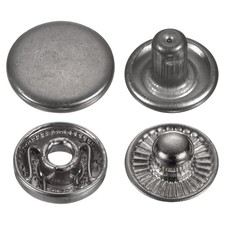 60Set Pulsante Tappo a Pressione 12,5mm Fissaggio a Scatto in Metallo per Pelle, Pistola