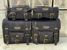 Pelle Moto Sella Borse 4 Nero