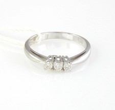Anello Pg Gioielli trilogy in Oro Bianco 18 KT e Diamanti Naturali 0,18