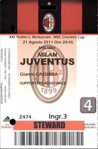Biglietto steward trofeo - biglietto,