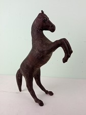 STATUA CAVALLO LEGNO PELLE