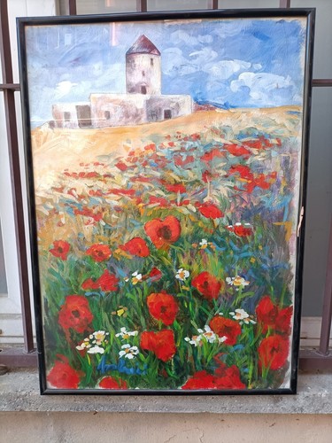 Quadro dipinto olio - -,