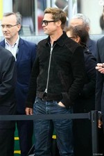 Giacca in pelle scamosciata