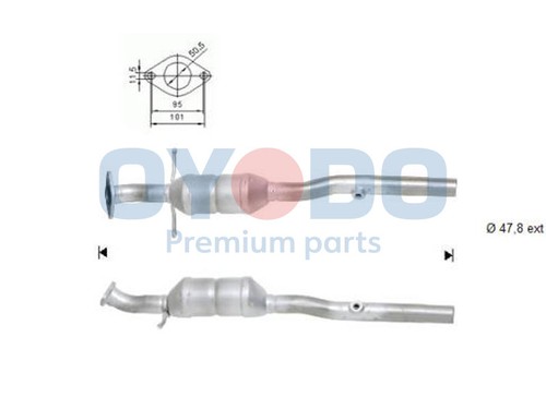 Catalizzatore per ford focus - catalizzatore,