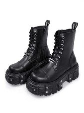 Stivaletti punk donna plateau