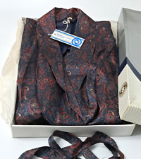 VESTAGLIA LUNGA UOMO *SARYUS_MADE IN ITALY_BLU CON STAMPA FLOREALE MULTICOLORE