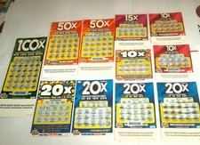 10 X - 15 X- 20 X- 50 X- 100 X- VECCHI E ILTIMI TIPI- LOTTO DI 11 GRATTA E VINCI
