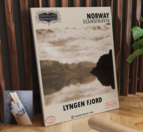 Norway lyngen fjord - norway, canvas