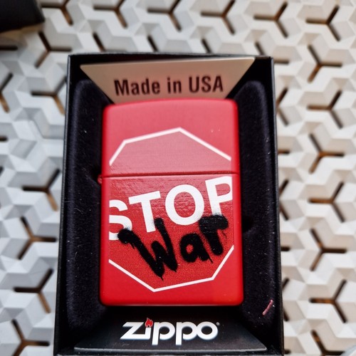 28140 zippo lighter stop war - zippo,