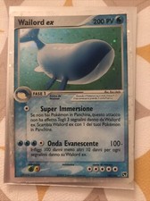 Pokemon Wailord Ex 100/100 ITALIANO SET TEMPESTA Di Sabbia Ottime Condizioni