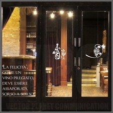 adesivi enoteca vetrine