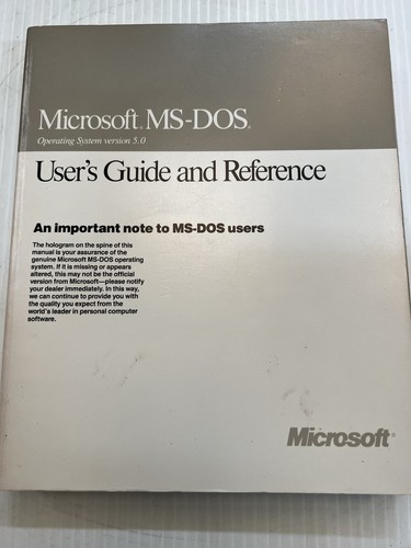 Microsoft dos 0 - ms-dos, 5.0