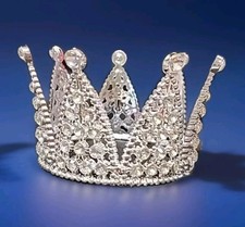 13 Corona Argento Tiara Cake Top/Fiore Disposizione Doccia Compleanno Principessa Festa Matrimonio