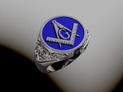 Anello con sigillo massonico