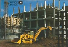 Brochure John Deere JD450A e JD350A  Pala Cingolata Retroescavatore 1973  