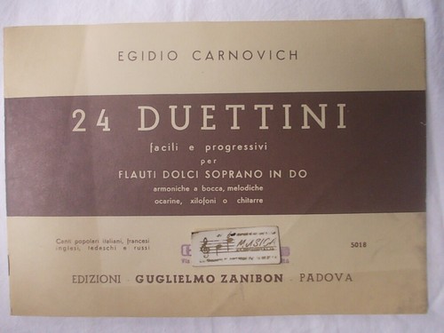 Egidio carnovich duettini x - duettini,