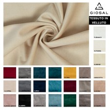 Tessuto Velluto Al Metro Tinta