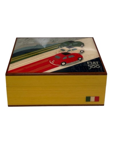 Scatola legno portapenne - legno, fiat