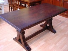 TAVOLO RETTANGOLARE ALLUNGABILE MASSELLO NOCE ARTE POVERA