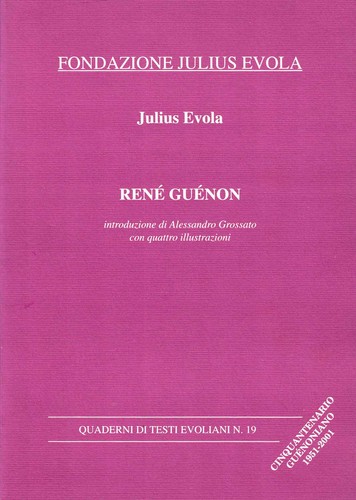 Julius evola rené guénon - -,