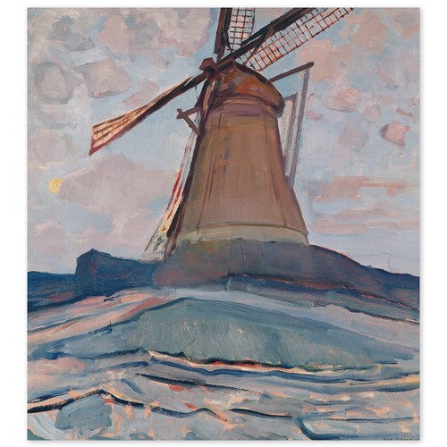 Piet mondrian mulino vento - mondrian,,