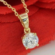 Ciondolo solitario diamante