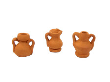 Set 3 Brocche per Pastori Alti Cm 5/10 - Anfore Acquaiolo Accessori Presepe