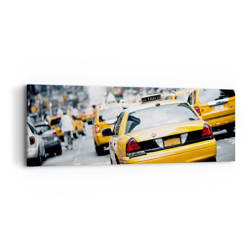 Quadro tela 90x30cm taxi - quadro, su