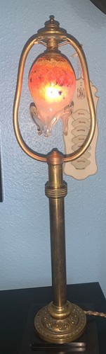 Superbe lampe lyre 1920 - , tulipe