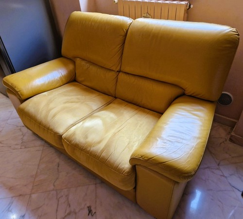 Divano pelle con sedute - in,