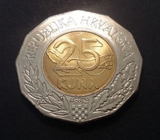 Croazia 25 kune 1997 (Primo
