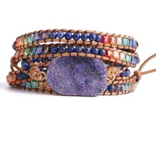 E09 Bracciale Lilla Ametista