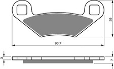 Brake Disc Pads Rear For