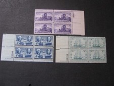 US Stamp Plate Blocks Scott # 940, 950-951 Never Hinged Unused
