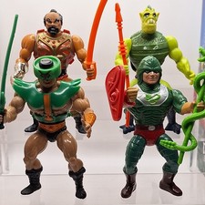 Lotto 7 action figure vintage King Hiss Motu Masters Of The Universe originali He-Man