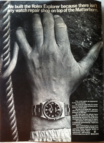 1966 raro rolex explorer - raro,