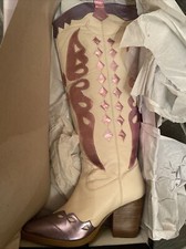 Stivali western in pelle