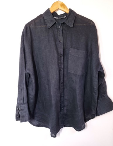 Camicia lino zara taglia m - camicia,