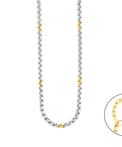 Collana uomo acciaio 316l - uomo,
