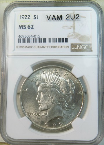 1922 dollaro della pace - , ngc