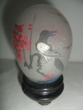 BELLISSIMO UOVO CINESE DECORATO A MANO PERFETTO