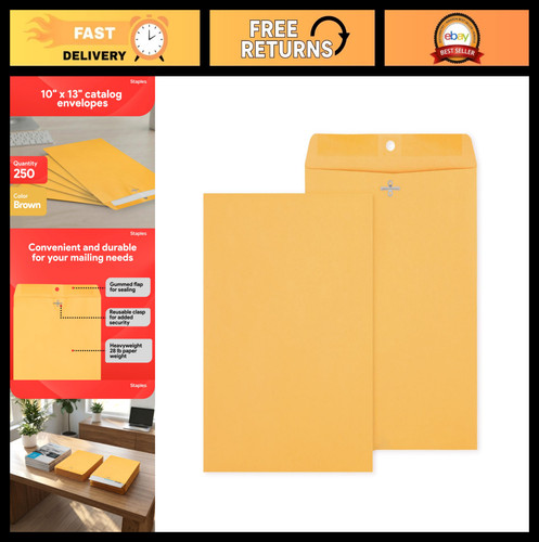 Kraft clasp gummed - &, catalog
