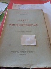 59S CORSO DI DIRITTO COSTITUZIONALE III ED. 1940 ALFONSO TESAURO